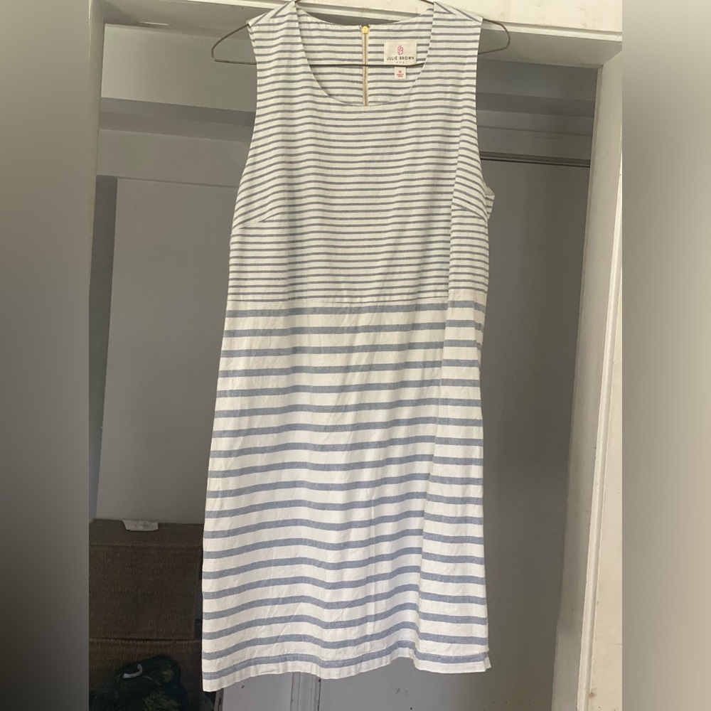 Julie Brown nyc sleeveless striped dress size 10
